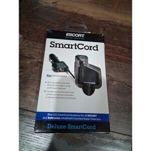 Escort Deluxe SmartCord Blue LED Mute Mode Alert Lamp Radar Laser Damaged Box SB